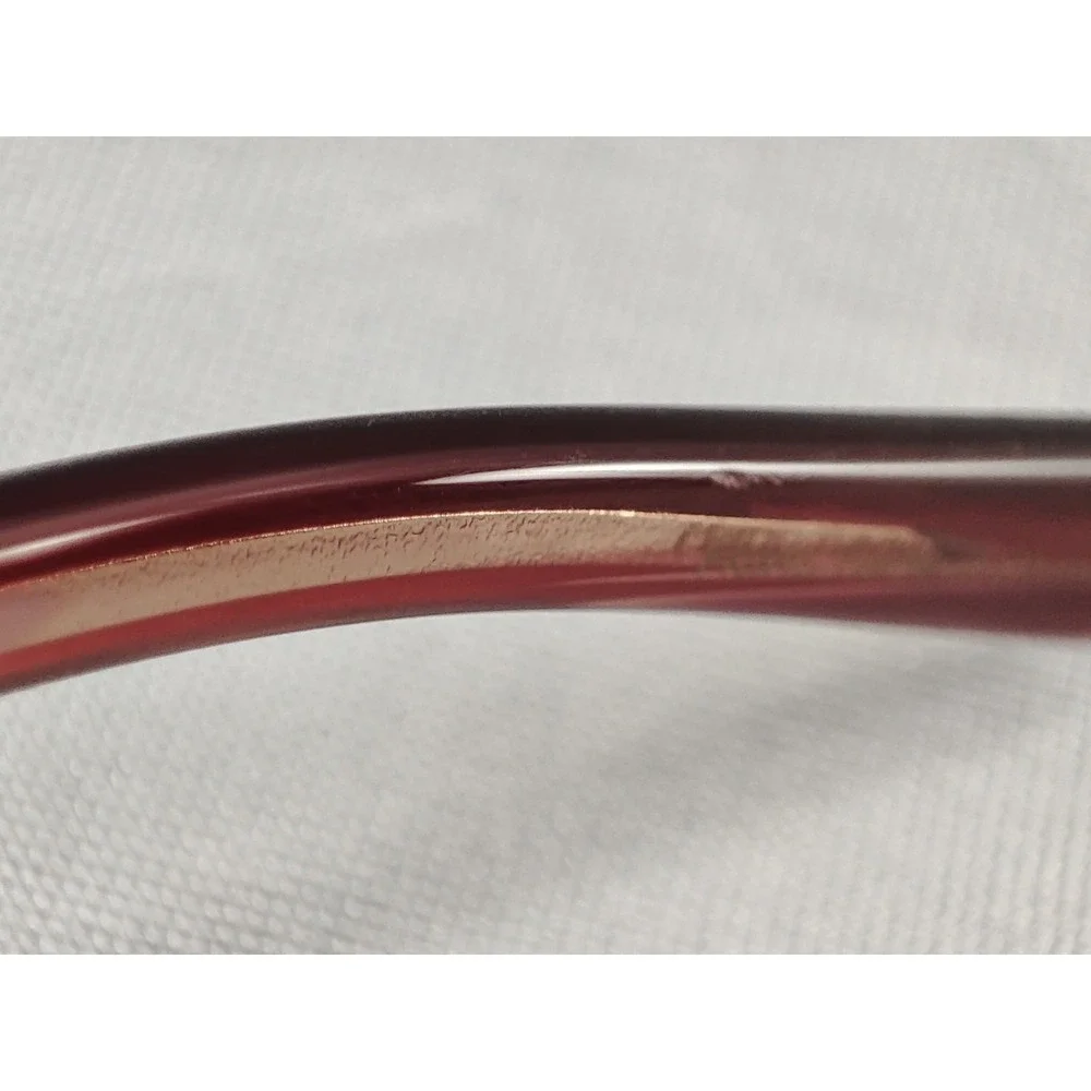 Vera Wang Ronce BU Burgundy Crystal Embellished Eyeglass Frames 54-16-137 + Case